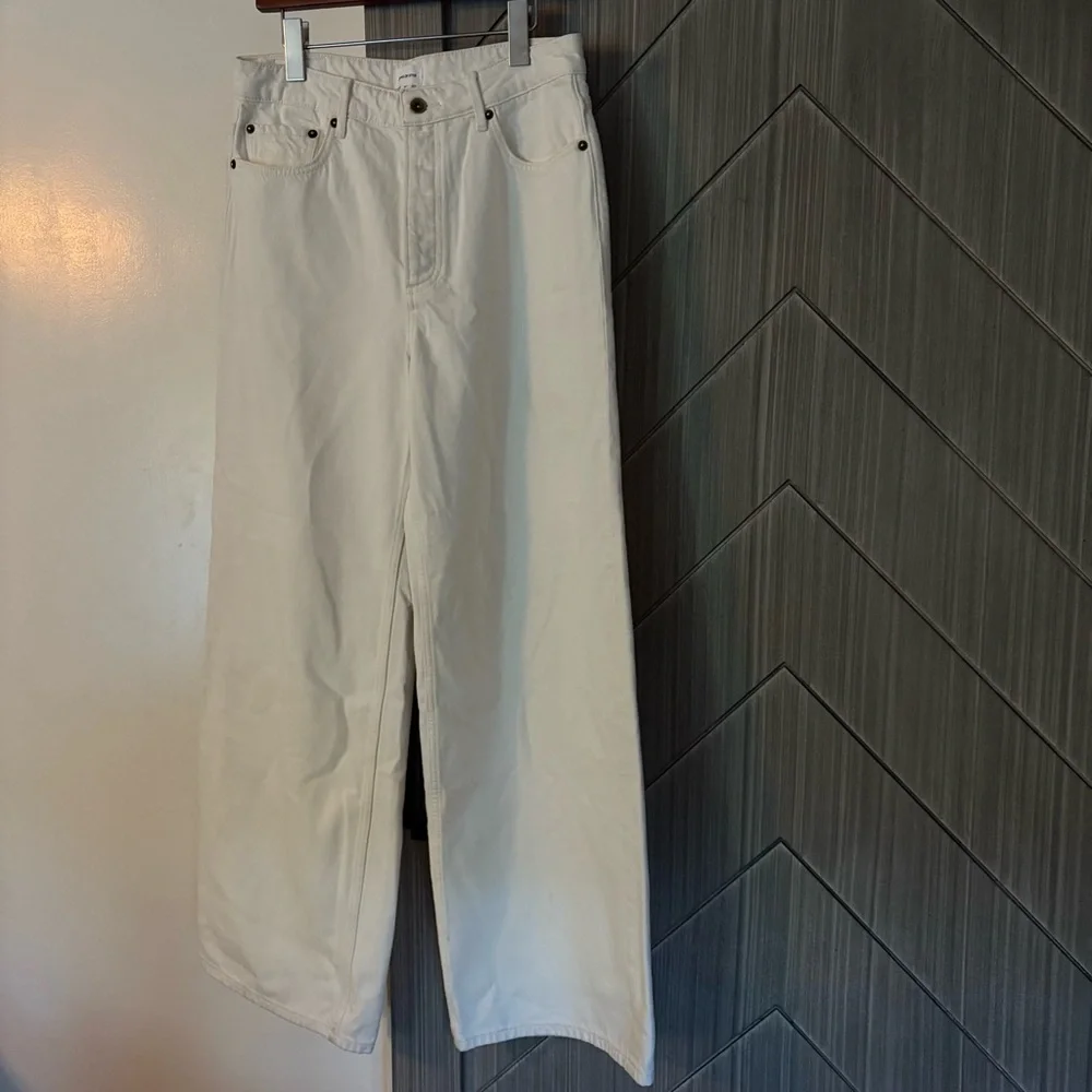 SONG OF STYLE Deanna Jean Retails 
$215 White Chalk Wide-Leg Pants Size 27 - Picture 5 of 14